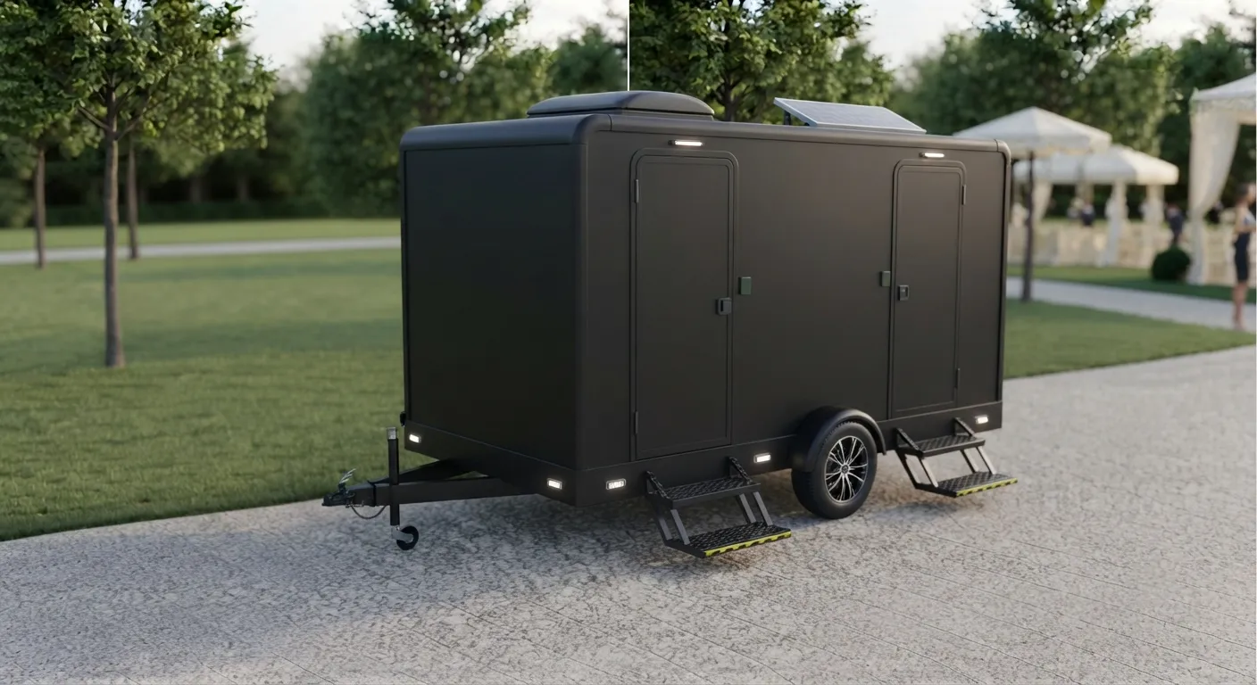2 Stall Restroom Trailer in North Chicopee, MA