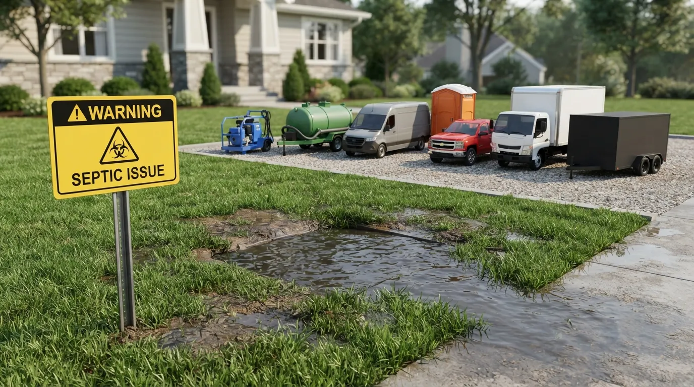 Septic Tank Warning Signs in North Chicopee, MA